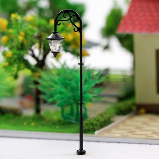 5Pcs Scale 1:87 Model Railway Lamppost Lamps LED Street Garden Train Light - Toys Ace