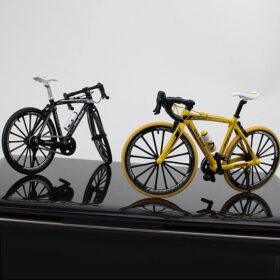 Dark Khaki 1:10 Diecast Bicycle Model Toys Bend Racing Cycle Cross Mountain Bike Gift Decor Collection