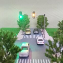 Dark Gray 5V Street Light Traffic Light Model HO OO Scale Turn Signal LED Model Train Architecture Street