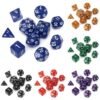 10pc/Set TRPG Games Gaming Dices D4-D30 Multi-sided Dices 6Color - Toys Ace