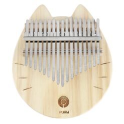Gray 17 Keys Kalimbas Thumb Piano Clear Crystal Acrylic Finger Percussion Mbira Keyboard Instrument with Tuner Hammer and Gig Bag