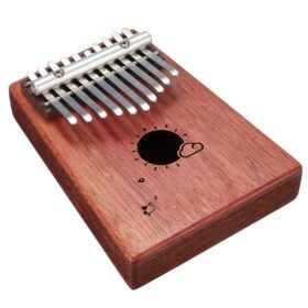 Snow 10 Keys Kalimba African Solid Mahogany Wood Thumb Piano Finger Percussion for Gifts