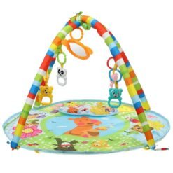 Coral Multi-functional 84cm*76.5cm*50cm Baby Piano Fitness Stand with Round Mat for Infant's Education Game