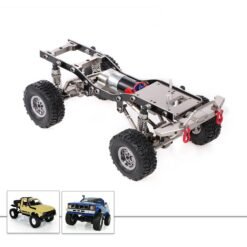 Dim Gray All Metal 4WD RC Car Frame For 1/16 WPL C24 C14 RC Car Without Electric Parts