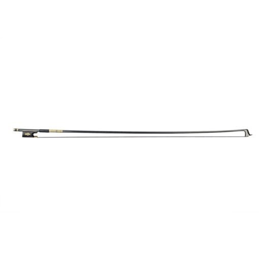 NAOMI Advanced 4/4 Violin Bow Golden Silk Braided Carbon Fiber Bow Black Horsehair Round Stick