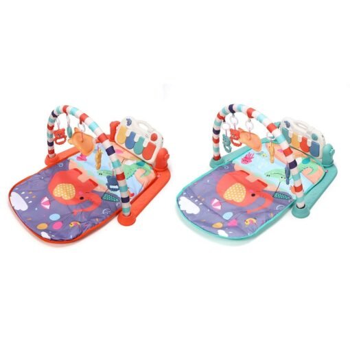 Coral Delicate 3 In 1 Baby Infant Gym Play Mat Fitness Carpet Music Fun Piano Pedal Educational Toys