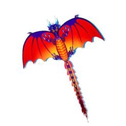 Outdoor Nylon 57"×59" Beach Park Flying Kite Dragon Pterosaur Dinosaur With String Spool For Kids Ad