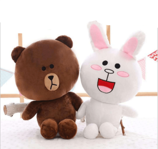 Cute Brown Bear Doll Kenny Rabbit Plush Toy - Toys Ace