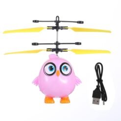 Rechargeable Mini LED Light Up Infrared Induction Drone Flying Toys Hand-controlled Child Gift - Toys Ace