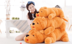 Kawaii Animal Shar Pei Dog Plush Toy Big Stuffed Simulation Dog Toys Doll for Children Gift - Toys Ace