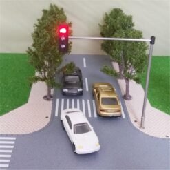 Slate Gray HO OO Scale Traffic Light Signal Model Train Architecture Crossing Walk Street Block Signals