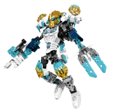 Building blocks biochemical warrior crisis hero (Blue) - Toys Ace