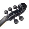 Black NAOMI 4/4 Full Size Electric Violin Fiddle 5 String Silent Violin Accessories