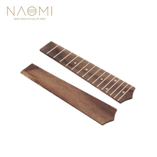 NAOMI Ukulele Fretboard 21" Ukulele Fretboard Fingerboard 15 Frets Rosewood For Soprano Ukulele Guitar Parts Accessories