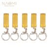 Naomi 5 PCS 4 Hole 8 Tone Mini Harmonica Keychain Key Rings For Toy Gift Musical Instrument