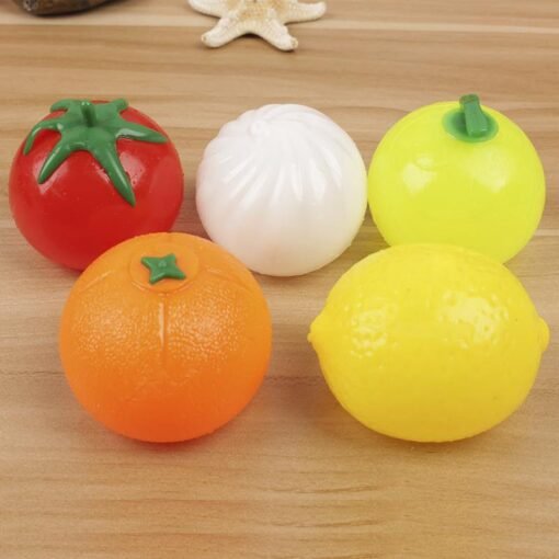 Light Goldenrod Creative Simulation Multishape Vent Fruit Reduce Stress For Kids Chlidren Gift Toys
