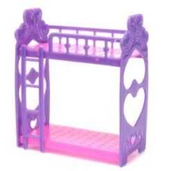 Miniature Double Bed Toy Furniture For Dollhouse Decoration - Toys Ace