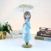 Umbrella Kimono Girl Resin Craft Decoration - Toys Ace