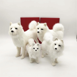 White Home Samoyed Ornaments Dog Crafts - Toys Ace