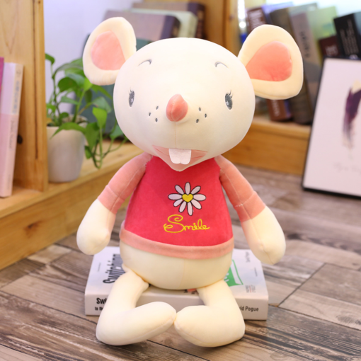 Cute Squeaky Mouse Plush Toy Year of the Rat Mascot - Toys Ace