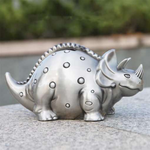 Metal Piggy Bank Zodiac Ox Coin Savings Box - Toys Ace