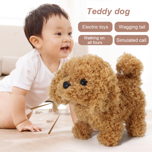 Electric Plush Dog, Simulation Teddy Can Walk, Make Sound, Toy Dog