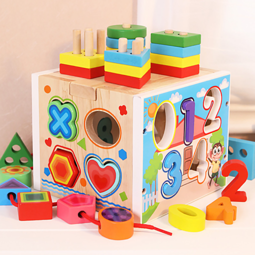Baby Puzzle Wooden Shape Matching Toy - Toys Ace
