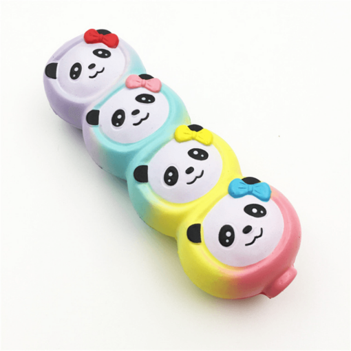 Squishyfun Rainbow Panda Candy Stick Squishy 15Cm Slow Rising with Packaging Collection Gift Toy - Toys Ace