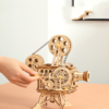 If the State KL501 601 Wooden Puzzles Play 3D Puzzle Assembling the Old Projector, the Pendulum Clock DIY Gift - Toys Ace