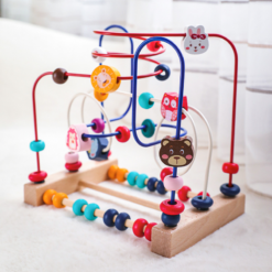 Wooden Cartoon Animal Fruit round Beads Boy - Toys Ace