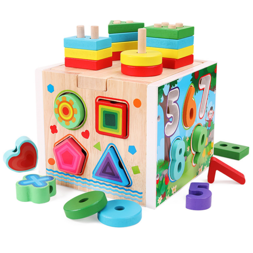 Baby Puzzle Wooden Shape Matching Toy - Toys Ace
