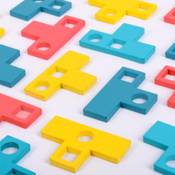 Wooden Matching Logical Thinking Training Tetris Puzzle Intelligence Development Toy - Toys Ace