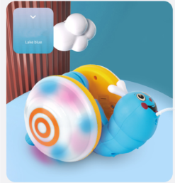 Children'S Rope Dragging Snail Toy Light and Music Pulling the Baby Toddler