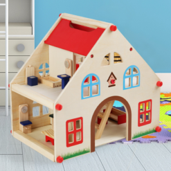 Wooden Children'S Play House Villa Model Toy - Toys Ace