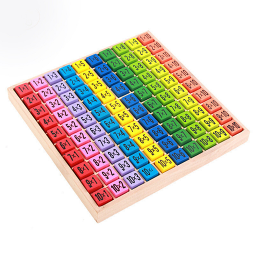 Wooden Children'S 99 Multiplication Formulas Puzzle Learning Early Education - Toys Ace