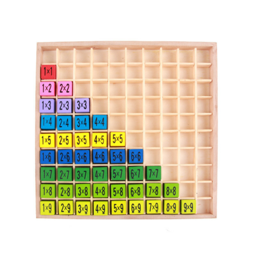 Wooden Children'S 99 Multiplication Formulas Puzzle Learning Early Education - Toys Ace