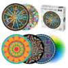Round Puzzle 500 Pieces Zodiac Rainbow Magic Kaleidoscope - Toys Ace