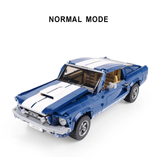 Ford Mustang GT Racing Assembled Building Block Toys of Technology Machinery Group - Toys Ace