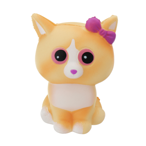 Yellow Cat Squishy 10*6CM Slow Rising with Packaging Collection Gift Soft Toy - Toys Ace