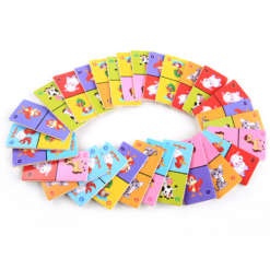 Wooden Solitaire Animal Domino Kids - Toys Ace