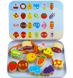Wooden Beads Threaded and Beaded Educational Toys - Toys Ace