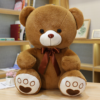 Sitting Teddy Bear Plush Toy Cute Ribbon Hug Bear Doll Pillow for Girlfriend Valentine'S Day Gift Wholesale