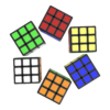 Mini 3Rd Order 1Cm Rotatable Rubik'S Cube - Toys Ace