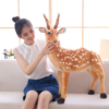 Simulation of Giraffe and Sika Deer Plush Toy