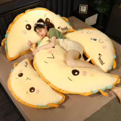 Cartoon Bread Emoji Cushion Semicircle Dumpling Pillow