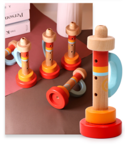 Wooden Children'S Trumpet Orff Musical Instrument Toy Gift - Toys Ace