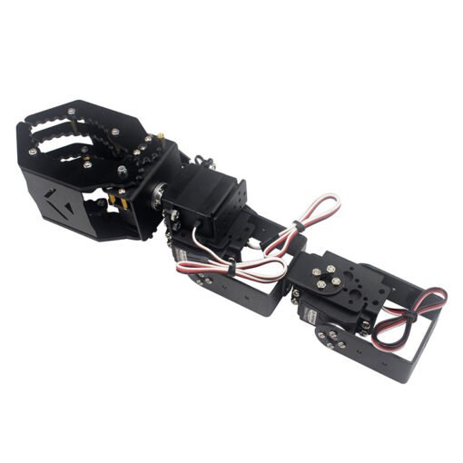 Black DIY 4DOF Robot Arm Claw Holder With  4pcs Digital Servo