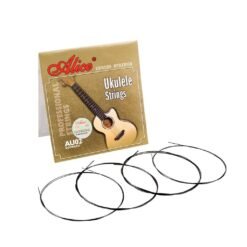 Dark Khaki Alices 1 SET Professional Ukulele Strings Black Nylon Or Clear Nylon 4 Strings AU04 Mini Hawaiian Guitar Strings