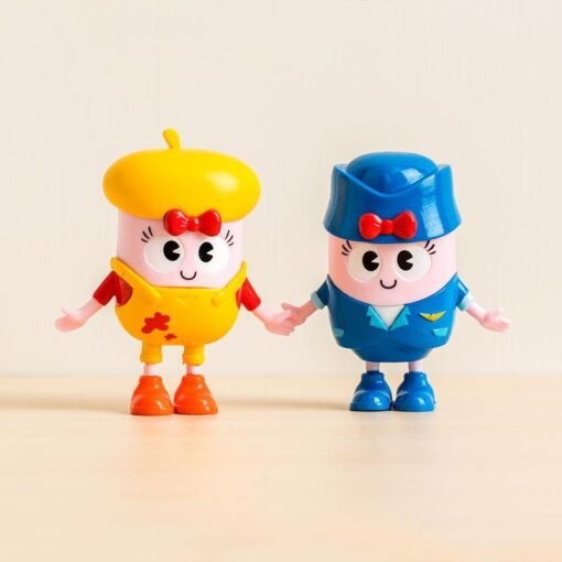 Jordan&Judy HO085 67*54*81mm Firemen Doll Cute Cartoon Action Figure Gift Display - Toys Ace