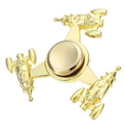 Bisque Electroplating Zinc alloy Spacecraft Finger Spinning Ultra Durable High Speed 3-6 Mins Spins Precisi